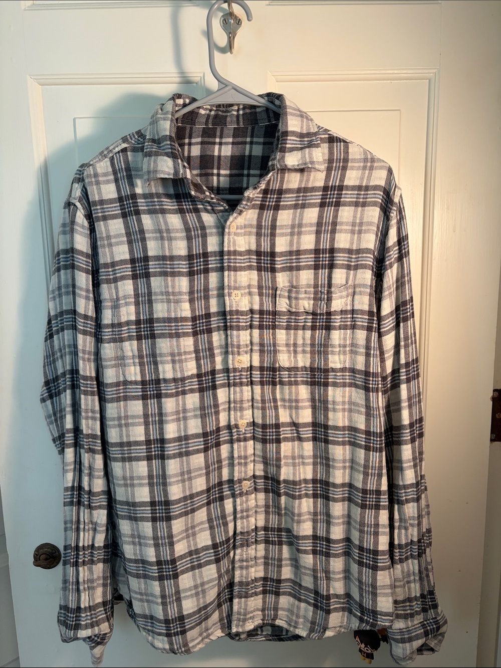 FAHERTY Double Reversible Flannel Mens L